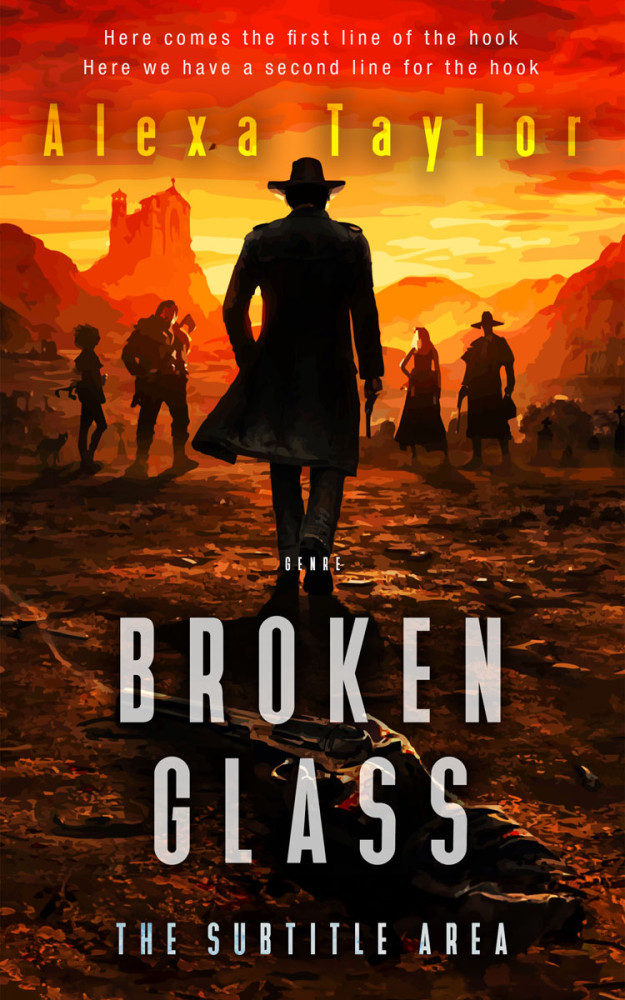 Front view of Clinker #28978 - Premade Action & Adventure Book Cover