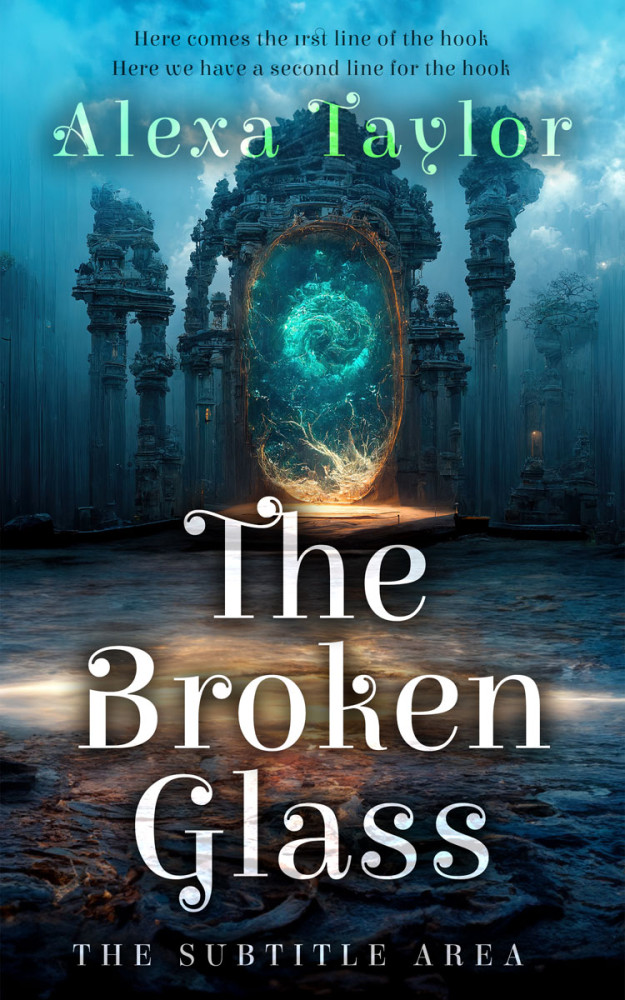 Front view of Mirage #28986 - Premade Science Fiction Book Cover