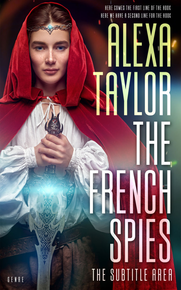 Front view of Thunder #29027 - Premade Fantasy Book Cover