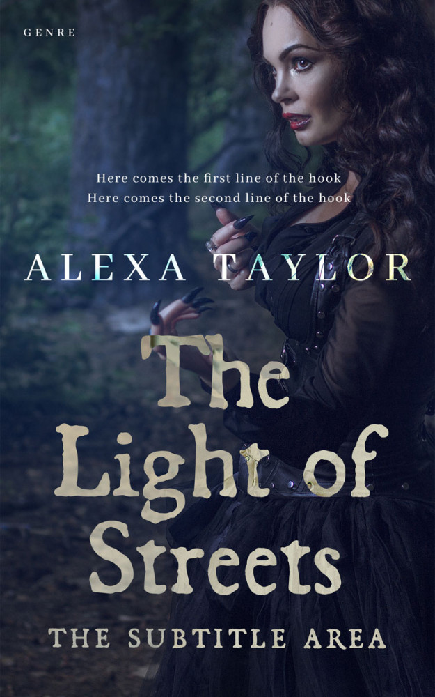 Front view of Mirage #29100 - Premade Horror Book Cover