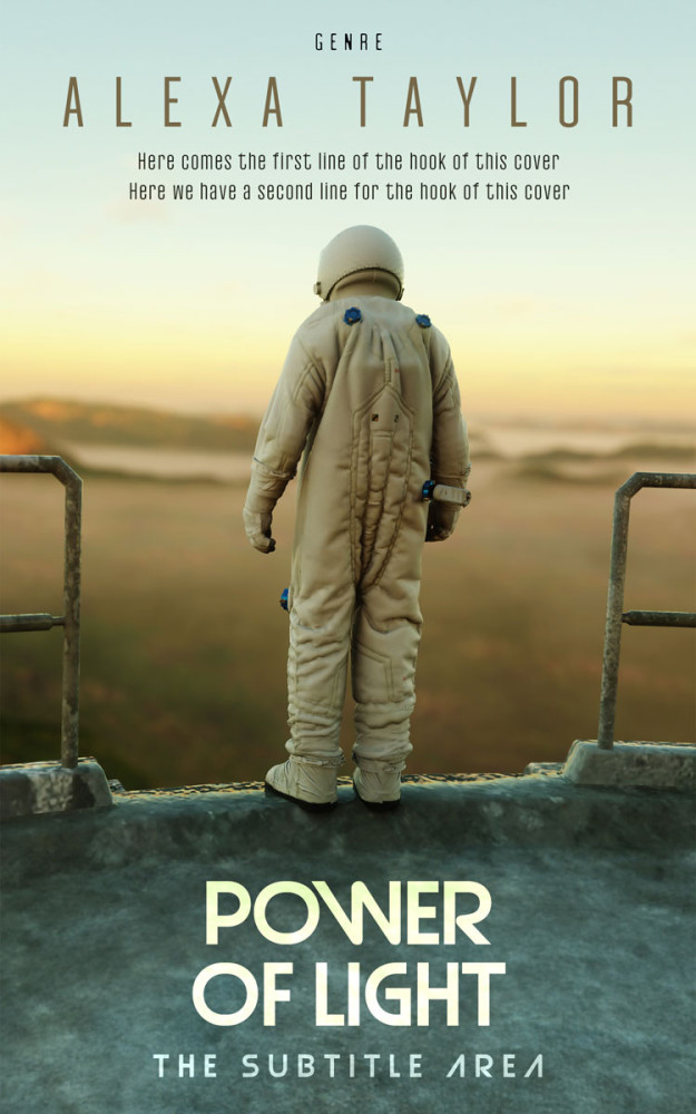 Front view of Kokoda #29119 - Premade Science Fiction Book Cover