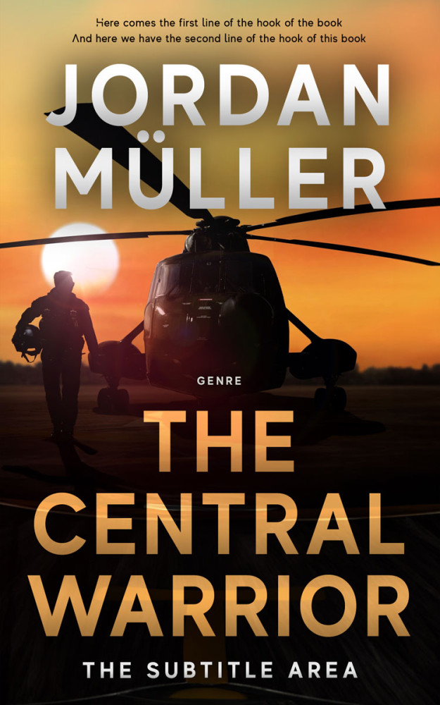 Front view of Di Serria #29144 - Premade Action & Adventure Book Cover