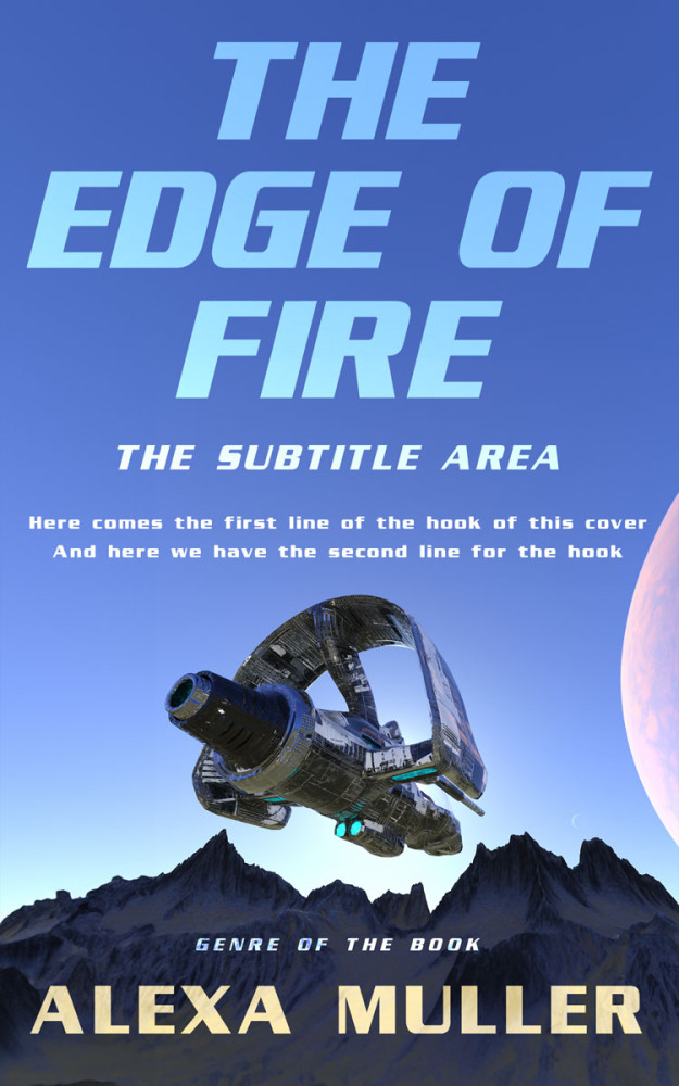 Front view of Indigo #29197 - Premade Apocalyptica Book Cover