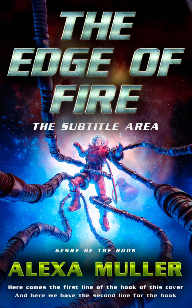 Front view of Silver Sand #29198 - Premade Science Fiction Book Cover