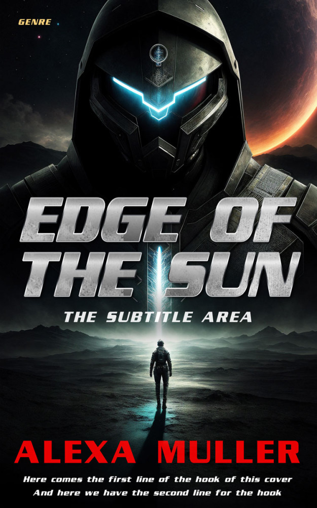 Front view of Quicksand #29204 - Premade Science Fiction Book Cover