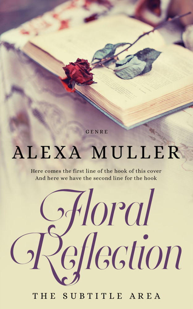 Front view of Stark White #29216 - Premade Poetry Book Cover