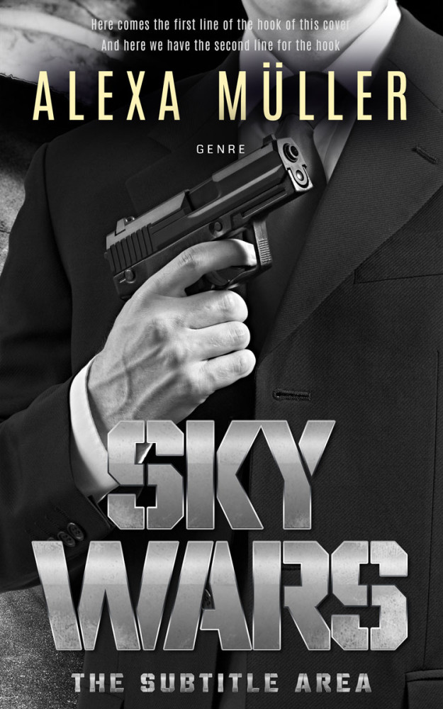 Front view of Gray Nickel #29254 - Premade Mystery & Thriller & Suspense Book Cover