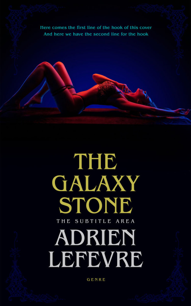 Front view of Ebony #29278 - Premade Erotica Book Cover