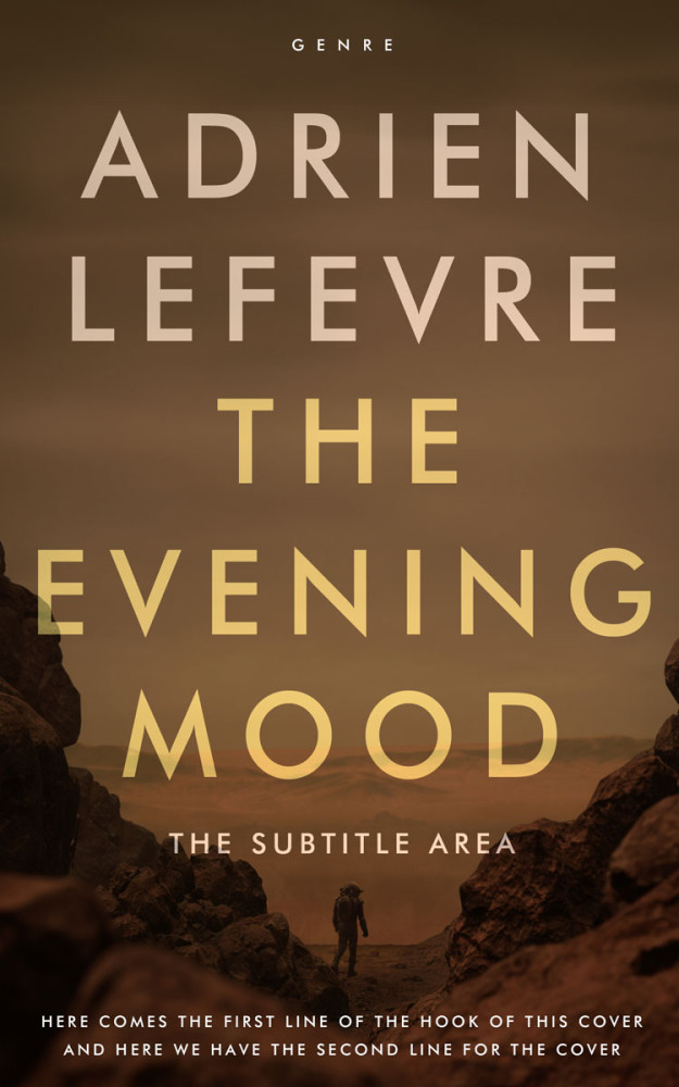 Front view of Quincy #29343 - Premade Science Fiction Book Cover