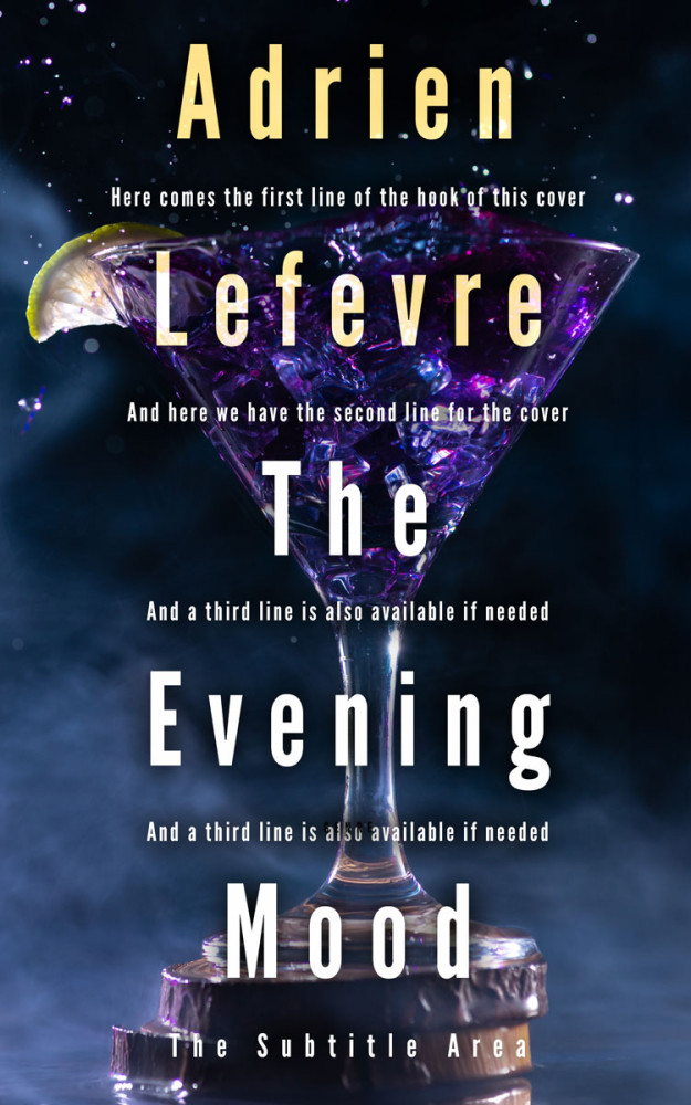 Front view of Ebony #29356 - Premade Surreal Book Cover