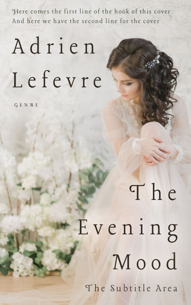 Front view of Swirl #29357 - Premade Romance Book Cover