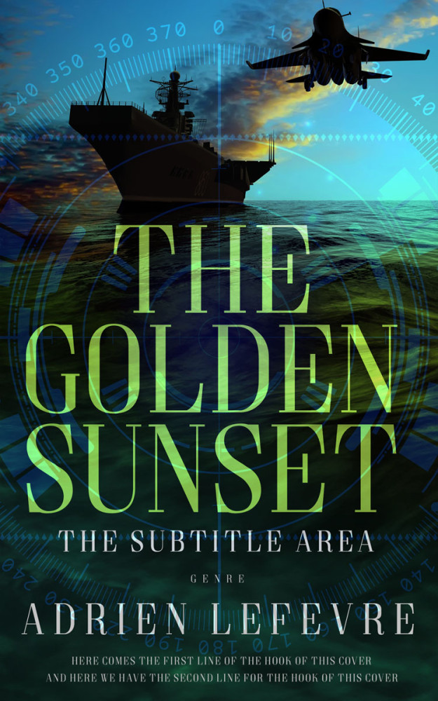 Front view of Aztec #29390 - Premade Action & Adventure Book Cover