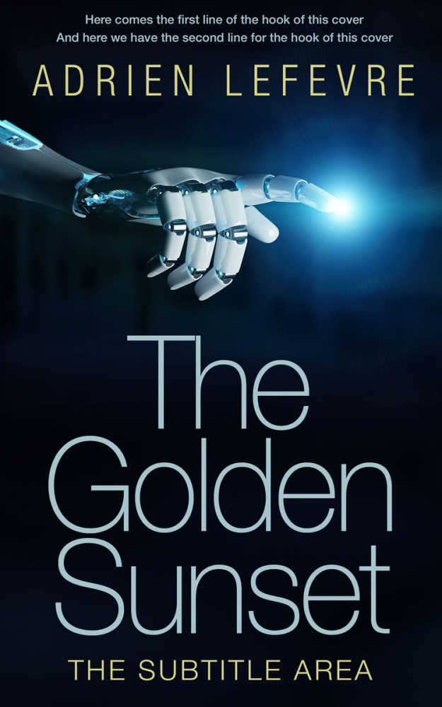 Front view of Black Pearl #29419 - Premade Science Fiction Book Cover