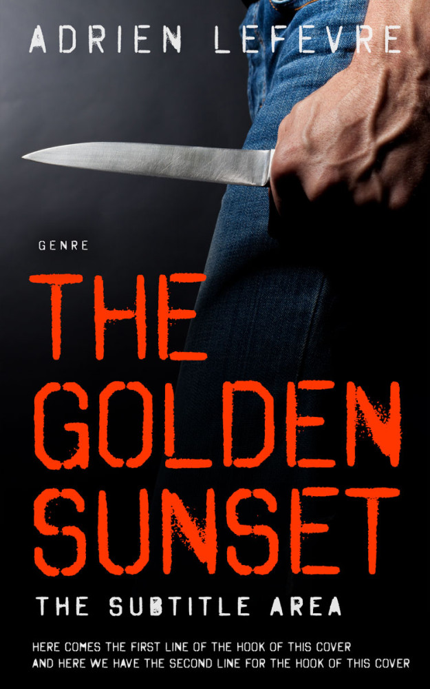 Front view of Red Damask #29455 - Premade Mystery & Thriller & Suspense Book Cover