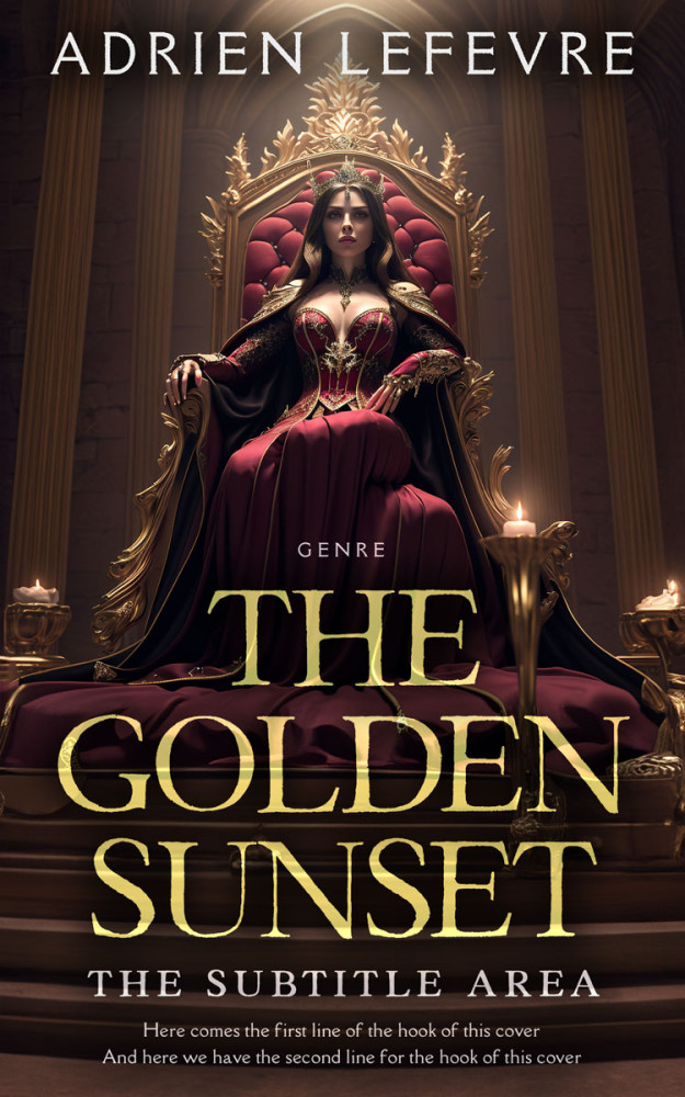 Front view of Cocoa Brown #29479 - Premade Fantasy Book Cover