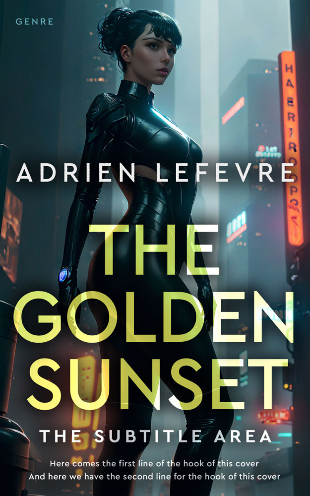 Front view of Mirage #29482 - Premade Science Fiction Book Cover