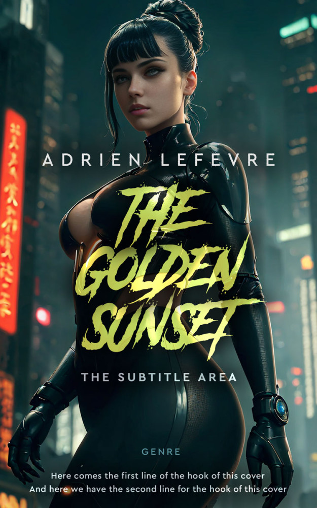 Front view of Timber Green #29488 - Premade Science Fiction Book Cover