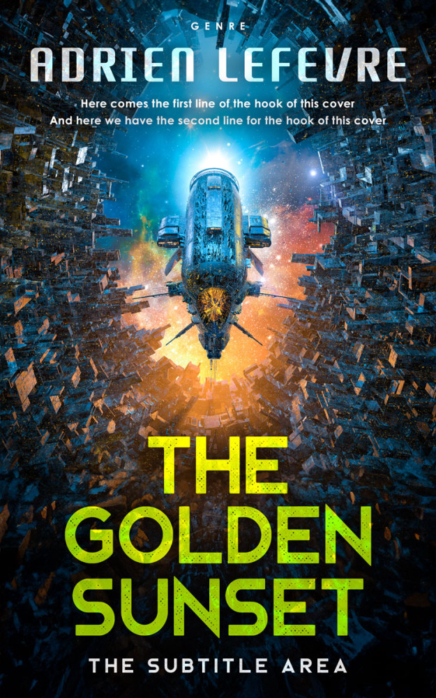 Front view of Laser #29540 - Premade Science Fiction Book Cover