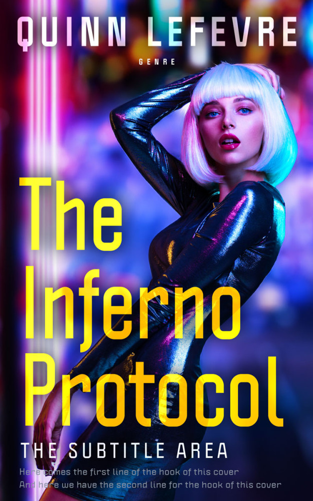 Front view of Calico #29584 - Premade Science Fiction Book Cover