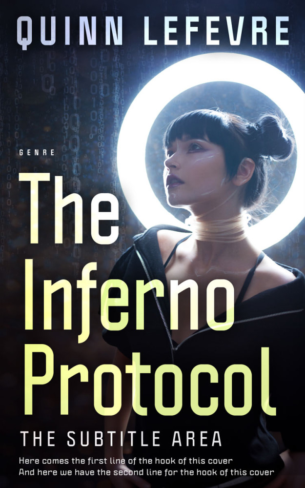 Front view of Mirage #29596 - Premade Science Fiction Book Cover