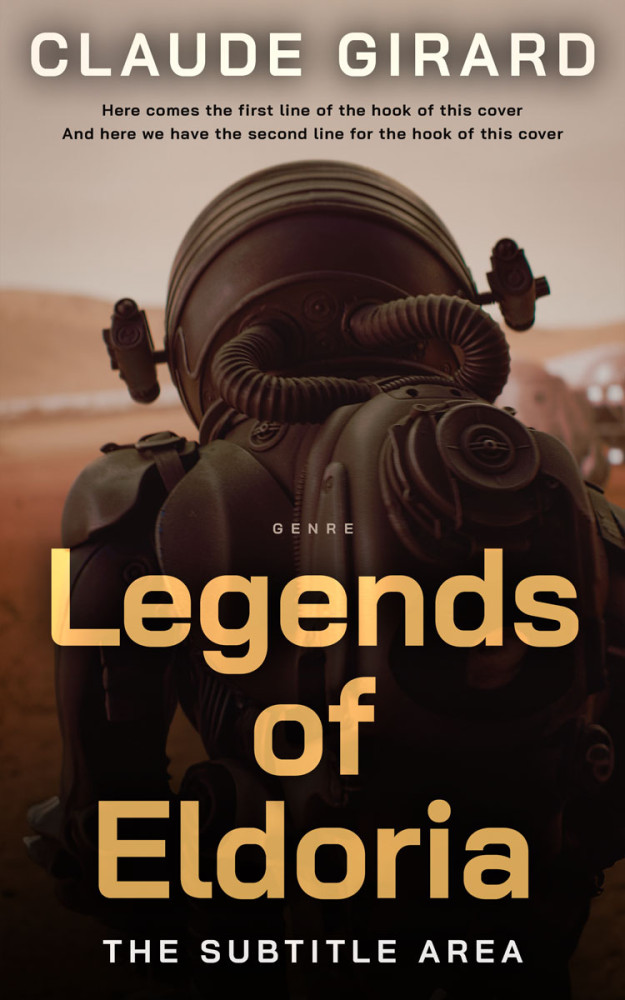 Front view of Oil #29617 - Premade Apocalyptica Book Cover