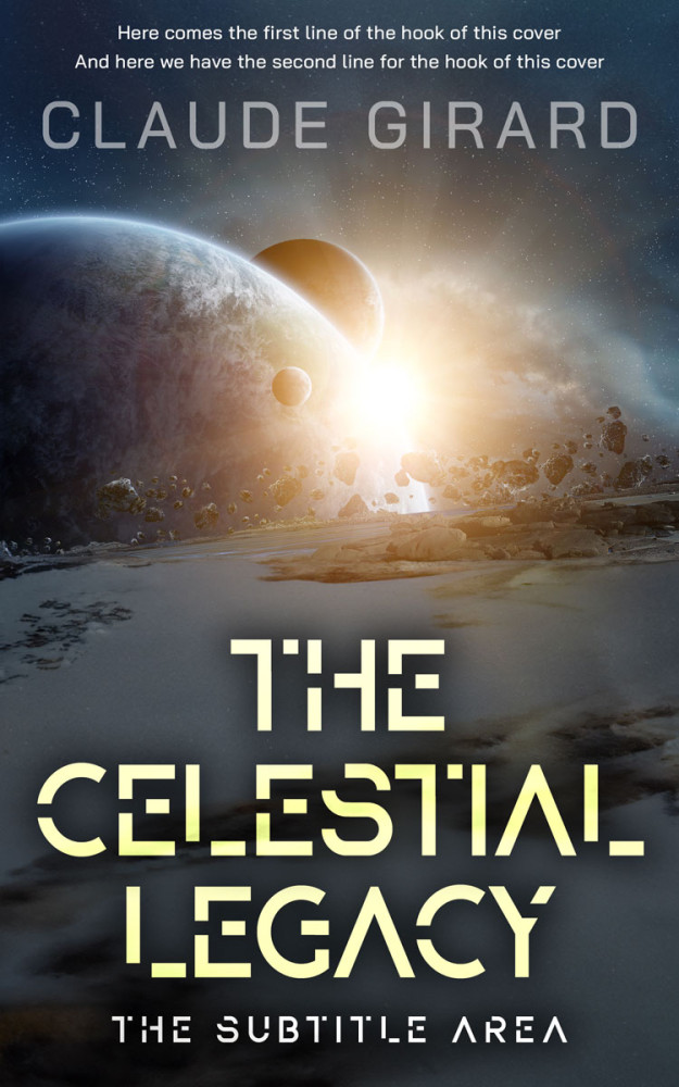 Front view of Outer Space #29632 - Premade Science Fiction Book Cover