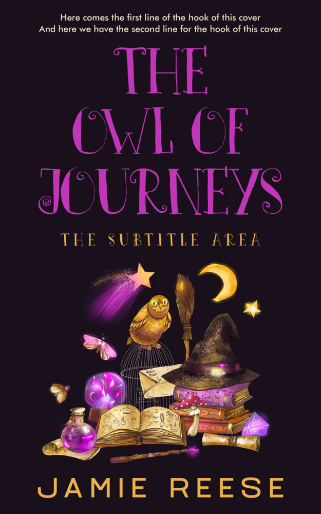 Front view of Thunder #29666 - Premade Fantasy Book Cover