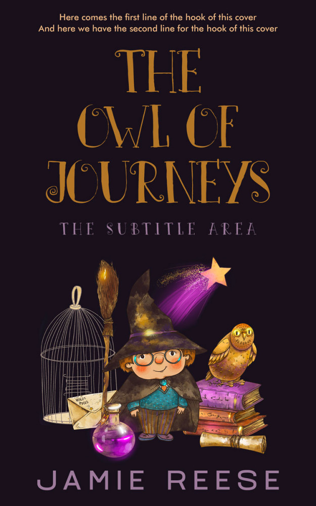 Front view of Thunder #29667 - Premade Fantasy Book Cover