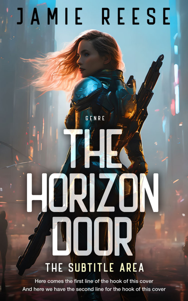 Front view of Tuatara #29708 - Premade Science Fiction Book Cover