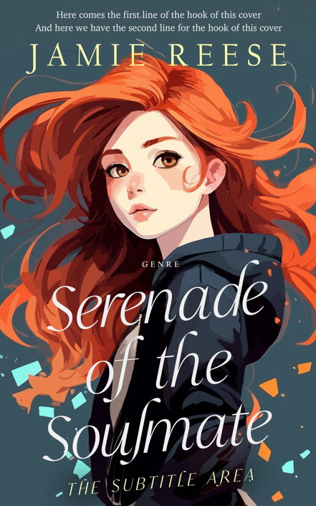 Front view of Ship Gray #29717 - Premade Teen & Young Adult Book Cover