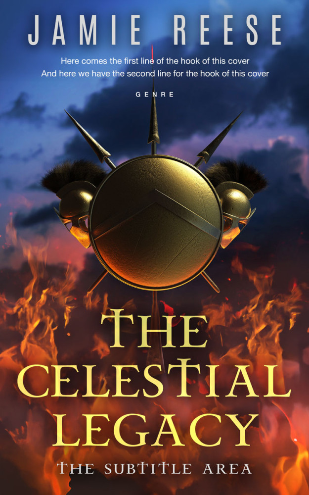 Front view of Thunder #29734 - Premade Historical Book Cover