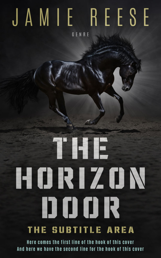 Front view of Tuatara #29772 - Premade Western Book Cover