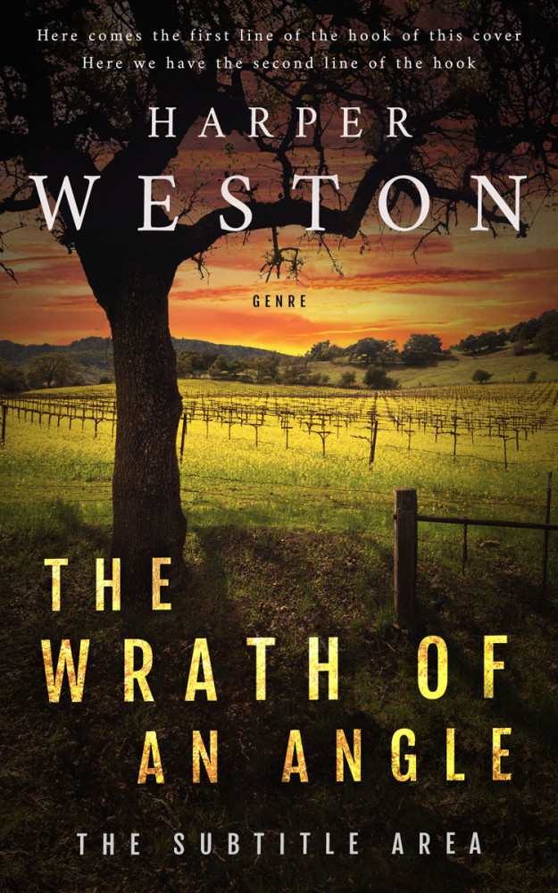 Front view of Oil #29809 - Premade Travel Book Cover