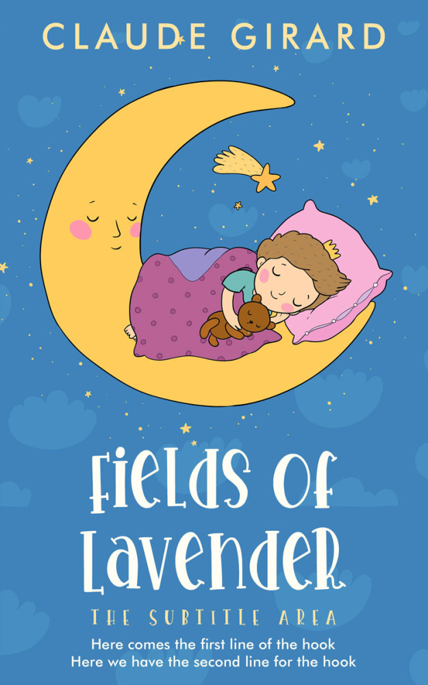 Front view of Boston Blue #29811 - Premade Fantasy Book Cover