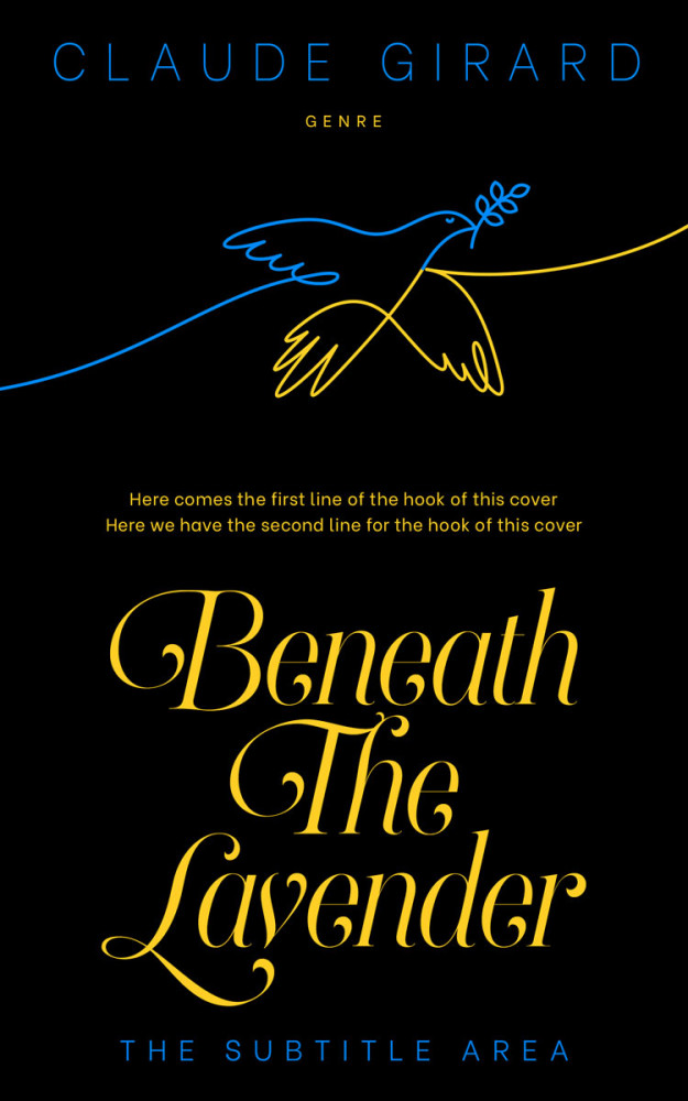 Front view of Black #29866 - Premade Apocalyptica Book Cover