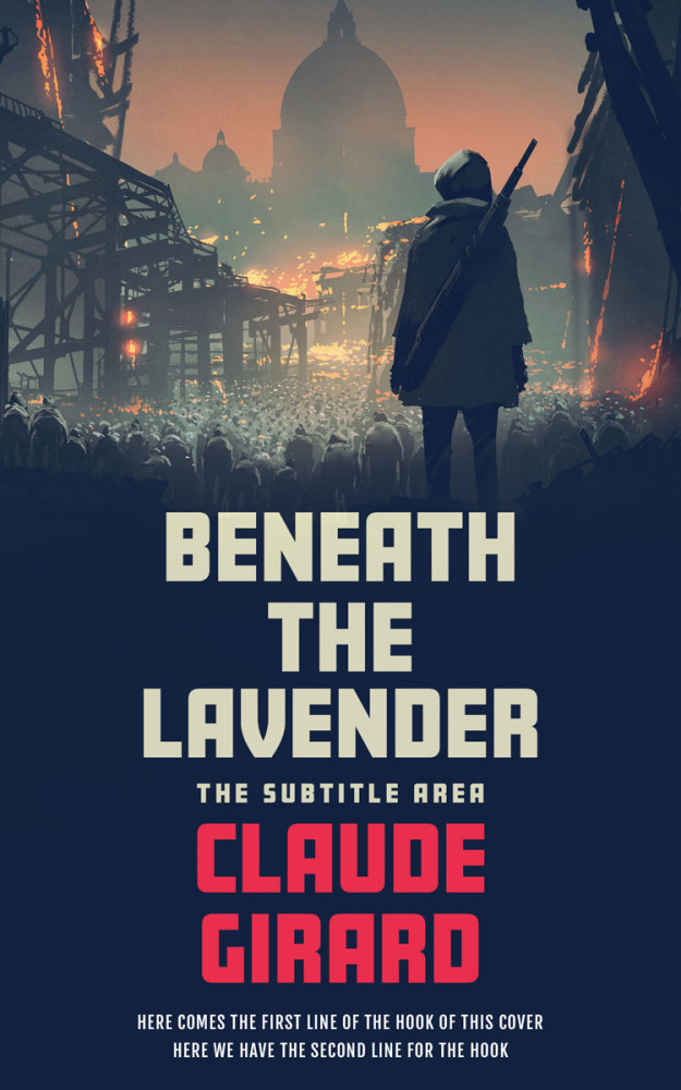 Front view of Oriental Pink #29943 - Premade Apocalyptica Book Cover