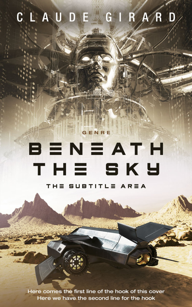 Front view of Soft Amber #29964 - Premade Science Fiction Book Cover