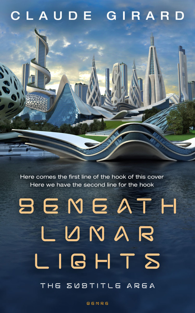 Front view of Pickled Bluewood #29973 - Premade Science Fiction Book Cover