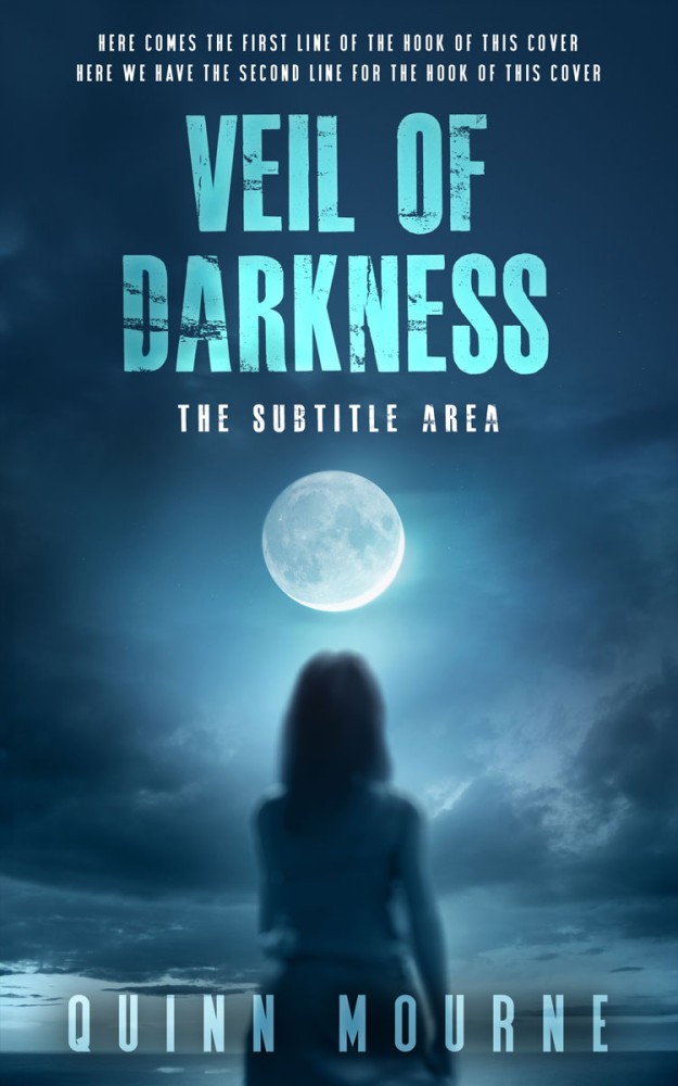 Front view of Nile Blue #30021 - Premade Fantasy Book Cover