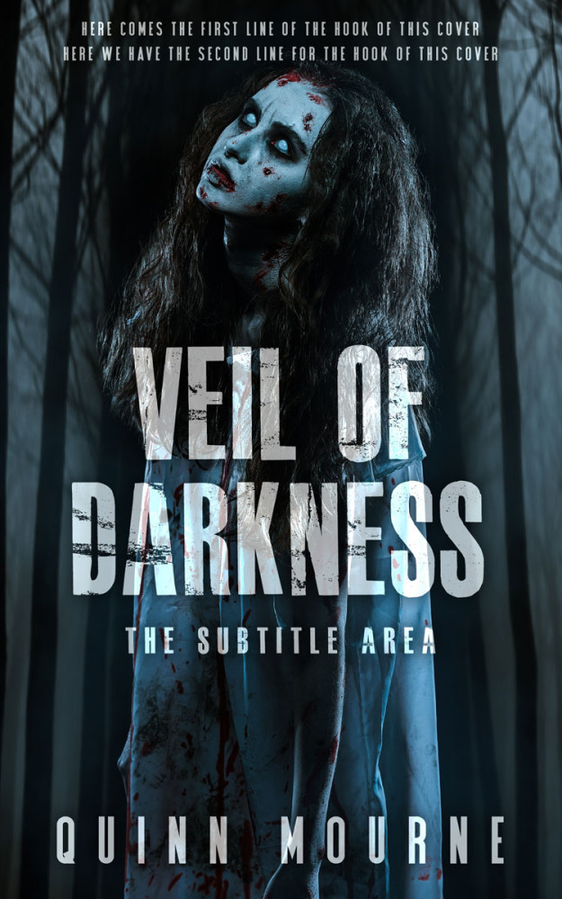 Front view of Bunker #30025 - Premade Horror Book Cover