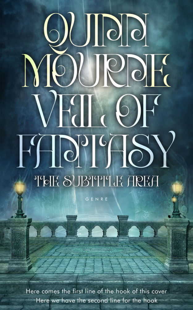 Front view of Pickled Bluewood #30085 - Premade Fantasy Book Cover