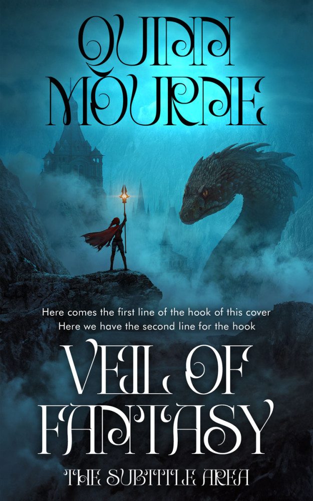 Front view of Big Stone #30099 - Premade Fantasy Book Cover