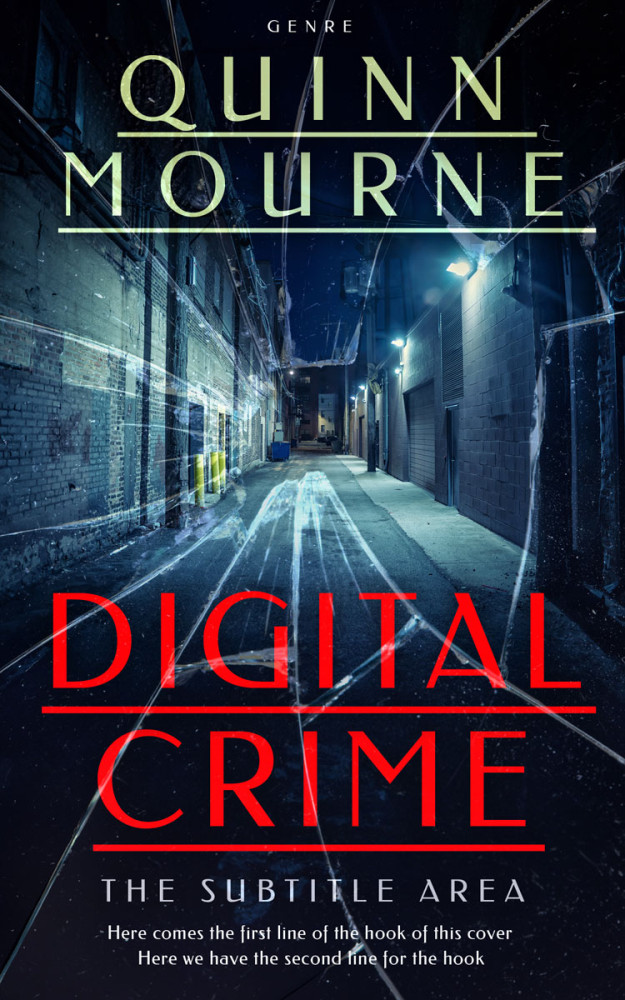 Front view of Ebony #30137 - Premade Mystery & Thriller & Suspense Book Cover