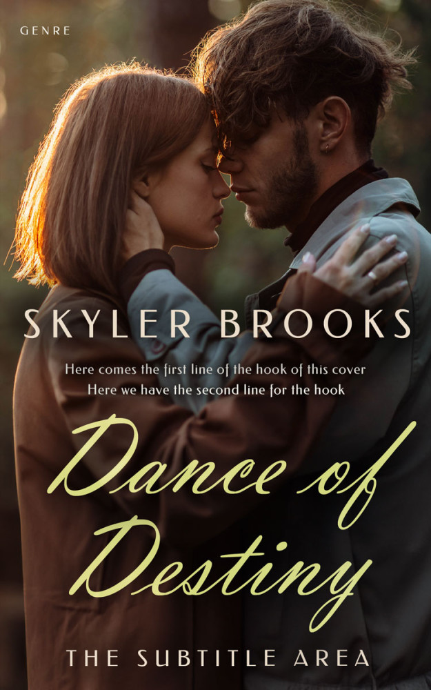 Front view of Oil #30182 - Premade Romance Book Cover