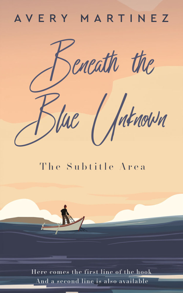 Front view of River Bed #30246 - Premade Literary Fiction Book Cover