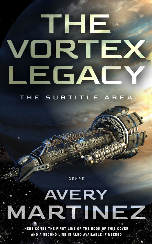 Front view of Bison Hide #30317 - Premade Science Fiction Book Cover