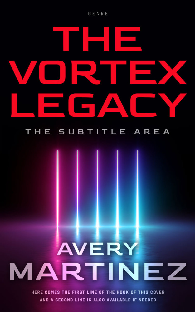 Front view of Cranberry #30321 - Premade Science Fiction Book Cover