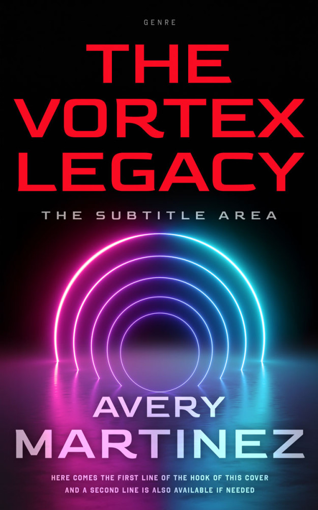 Front view of Cranberry #30322 - Premade Science Fiction Book Cover