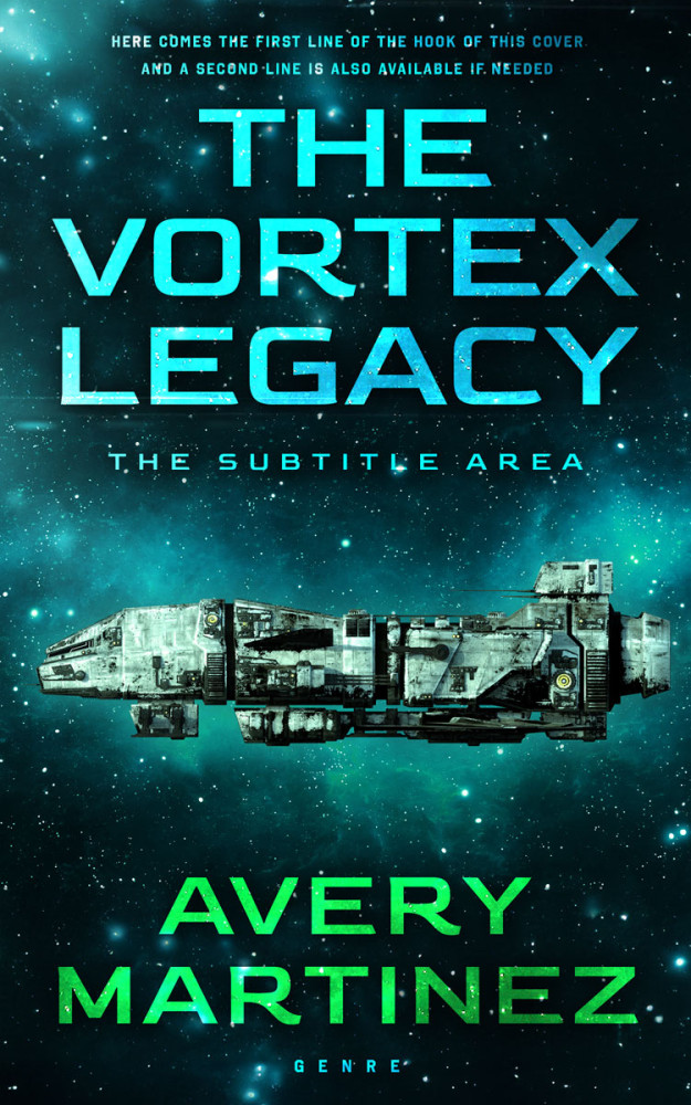 Front view of Black Pearl #30336 - Premade Science Fiction Book Cover