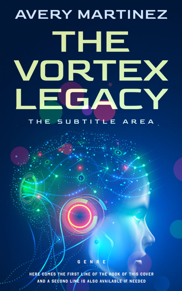 Front view of Madison #30339 - Premade Science Fiction Book Cover